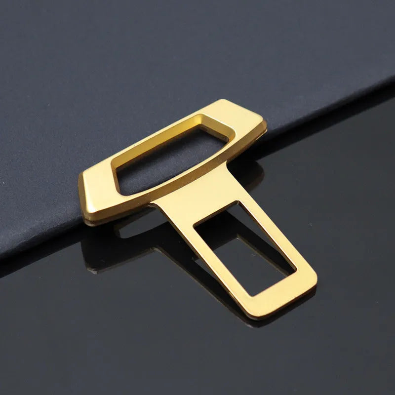 Metal car interior door pin silencer insert shown in matte black, gold, and silver colour options