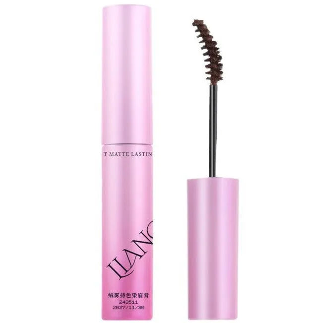 Velvet eyebrow cream pot in four natural shades including grey, brown and black colours