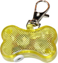 LED bone-shaped luminous pendant for pet collars in multiple colours