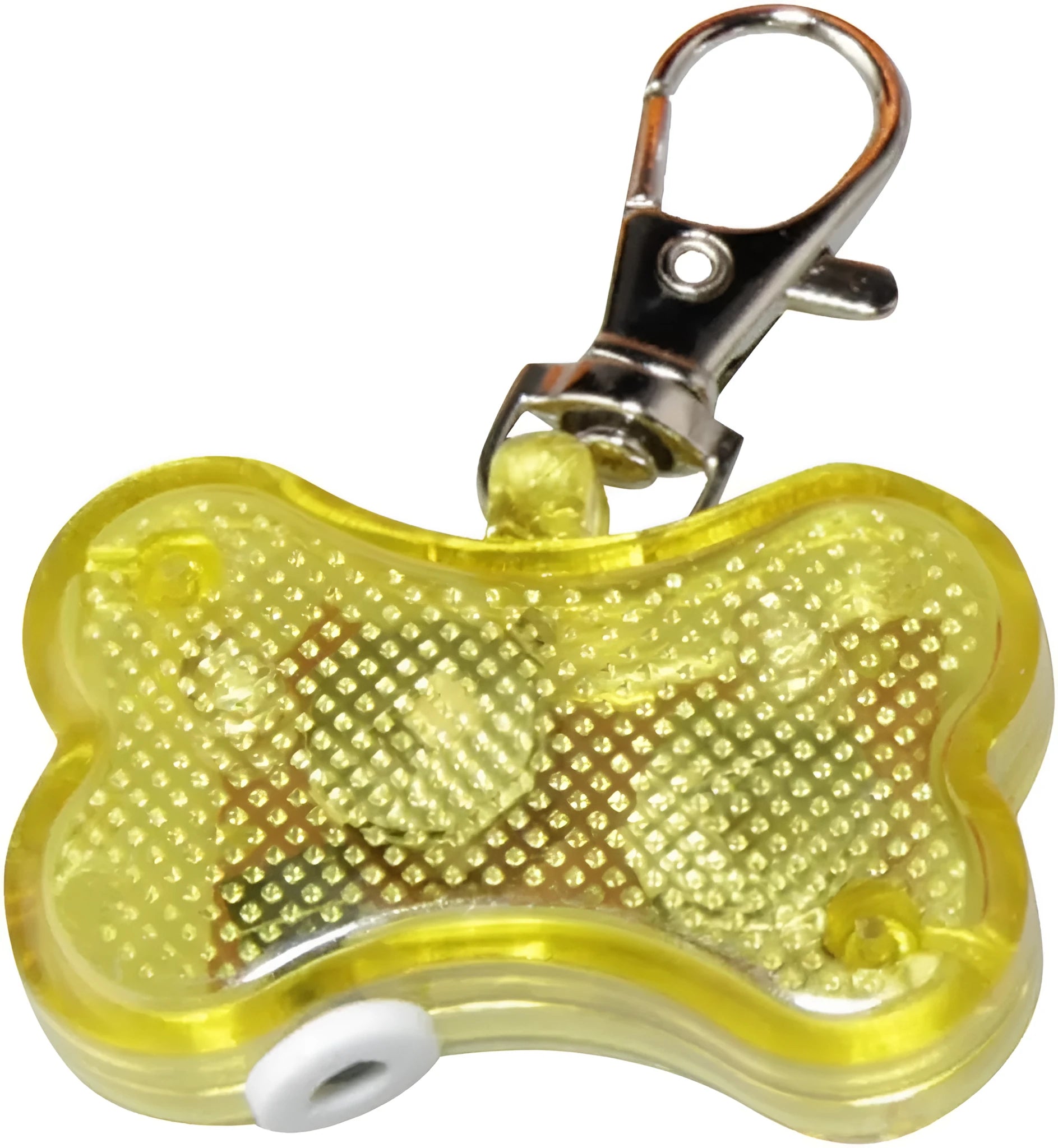 LED bone-shaped luminous pendant for pet collars in multiple colours