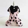 Matching dog couple clothes with lapel and shoulder straps in four-legged and skirt styles