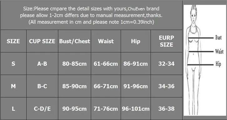 Women's separated bikini swimwear set in nylon fabric showing colour options