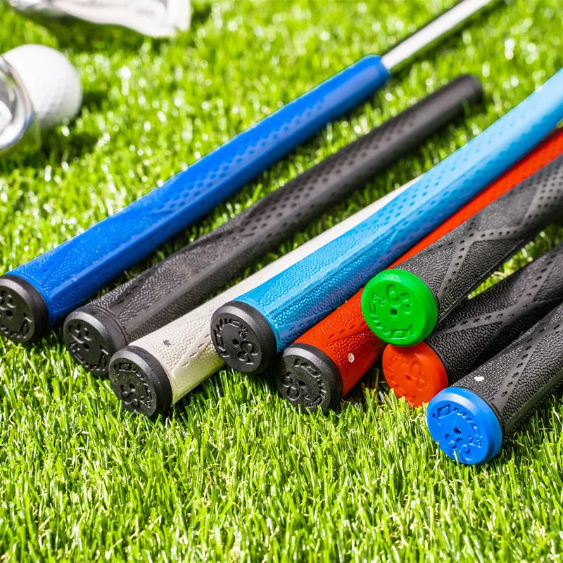 TPE golf club grip in multiple colour options including pink, red, blue, white, and black variants