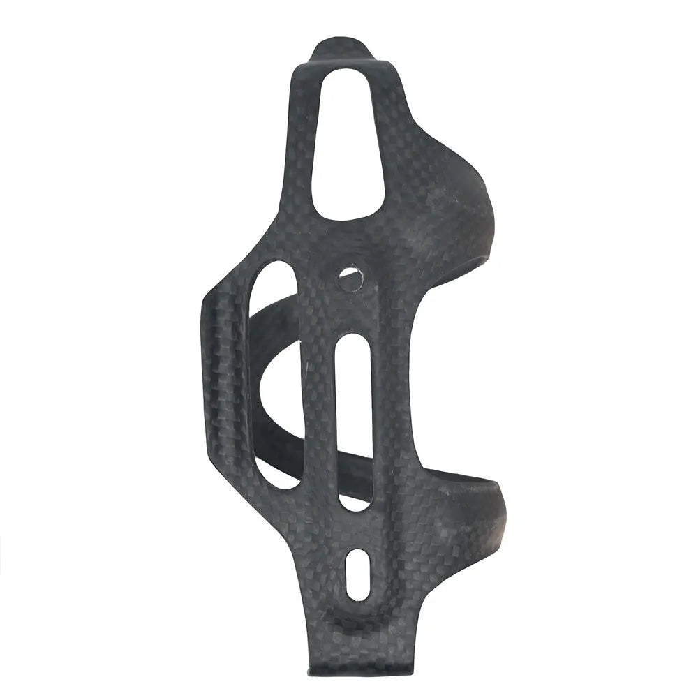 Black all-carbon fiber side pull kettle rack for mountain and road bikes showing Toray T700 material texture