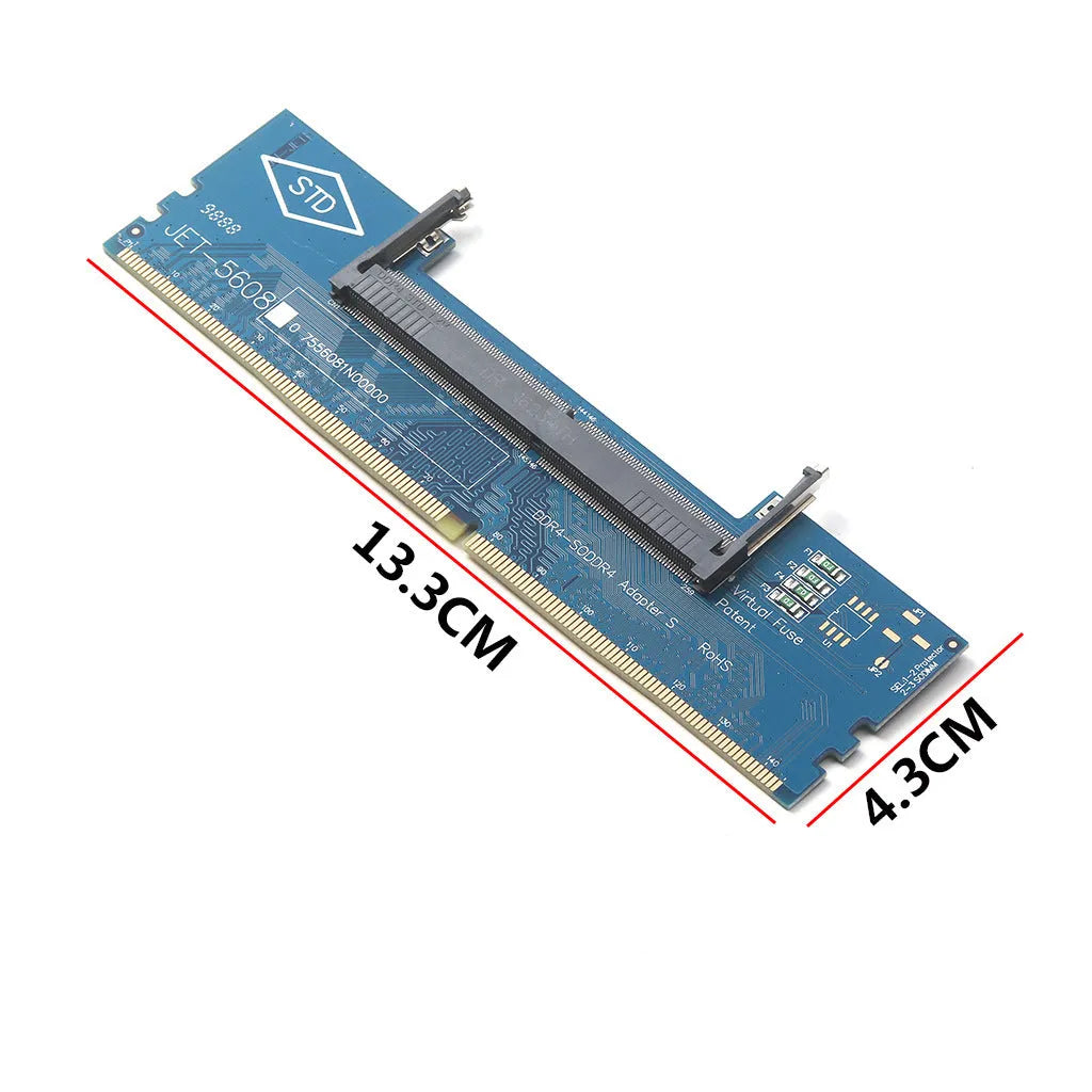 DDR4 laptop to desktop memory adapter card in electrostatic bag