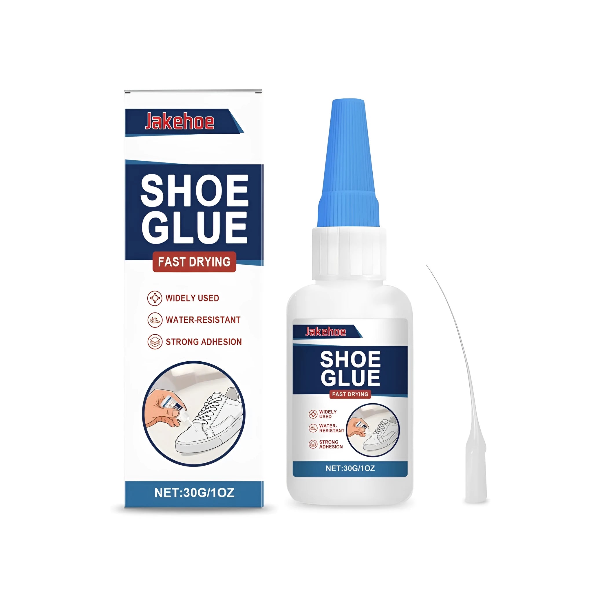 30g cyanoacrylate shoe repair adhesive bottle with dropper applicator for rubber and leather bonding