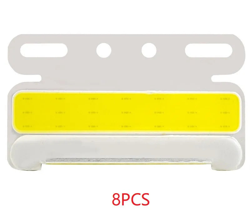 Waterproof aluminium alloy COB LED truck side marker light in red, yellow, green, blue, or white for 12V/24V vehicles