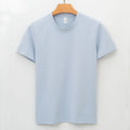 Men's antibacterial quick-dry short sleeve t-shirt in solid colour with straight cut pullover style