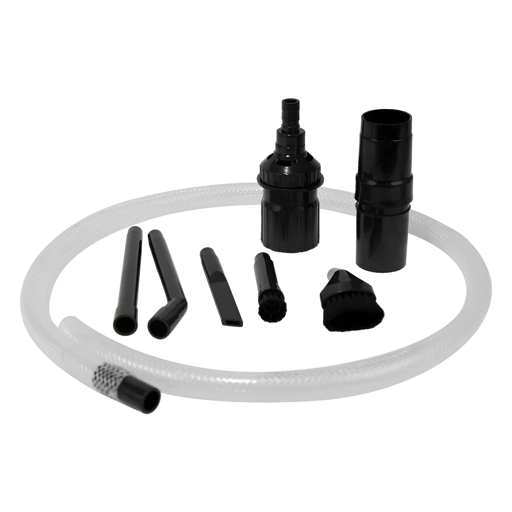 Eight vacuum cleaner tool attachments for small space cleaning under 10 square metres