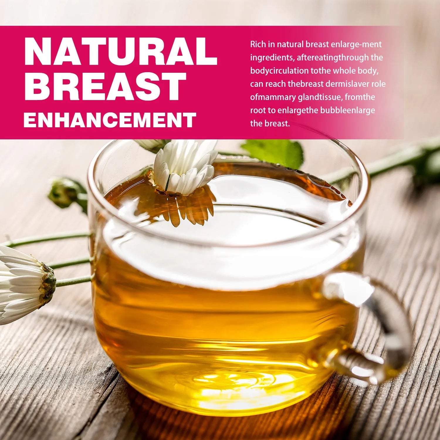 Herbal breast enhancement tea bags 30 per box custom formula private label