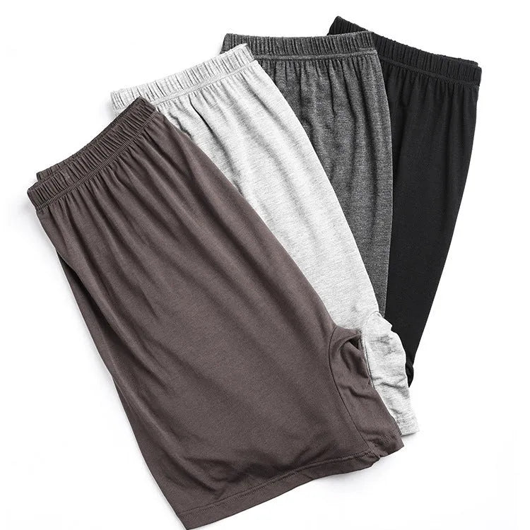 Men's solid colour modal boxers on a white background, showing the high-waist design.
