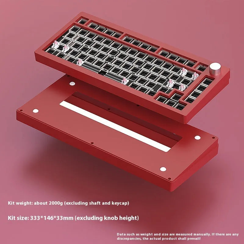 Heiji Snake aluminium mechanical keyboard kit with key puller and switch puller on a desk