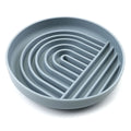 Silicone slow feeder bowl for dogs with ridge design in six colour options