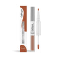 Double-headed lip liner and lip lacquer pen with three matte colour options