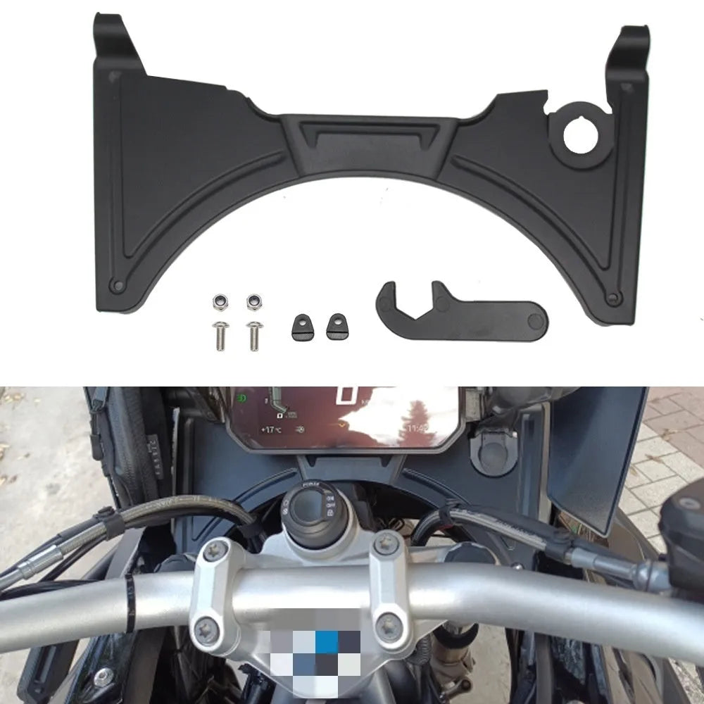 Black ABS plastic motorcycle cockpit fairing for BMW R1250GS and R1200GS LC models
