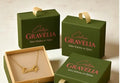 Retro green cardboard jewelry box with flannel sponge insert, 10x10x3.5cm portable drawer design
