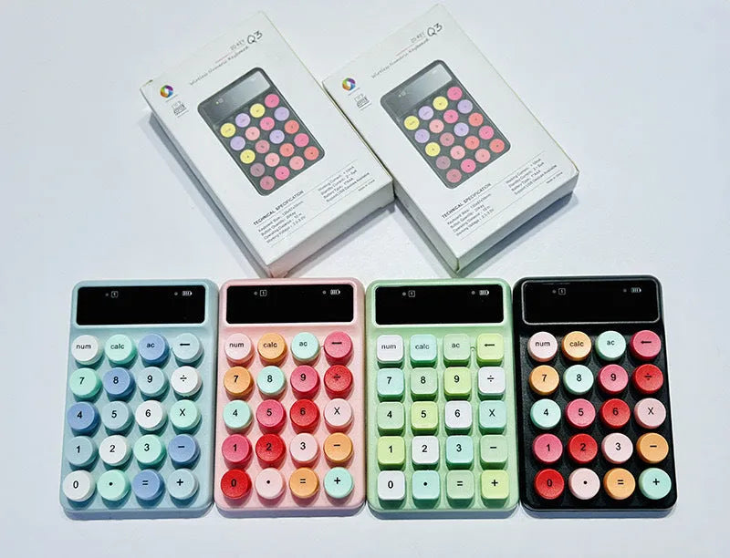 Mini wireless keyboard in Macaron colours with ABS construction and universal compatibility