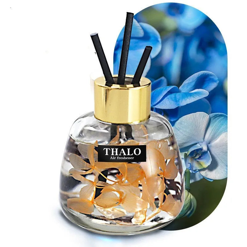 Glass bottle car perfume ornament with loose incense for automotive decoration