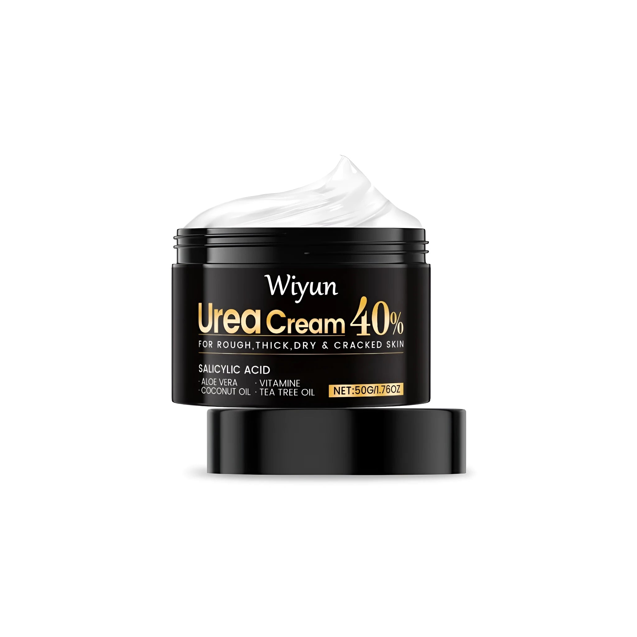 50g urea hand and foot cream bottle for dry skin treatment with salicylic acid and vitamin E