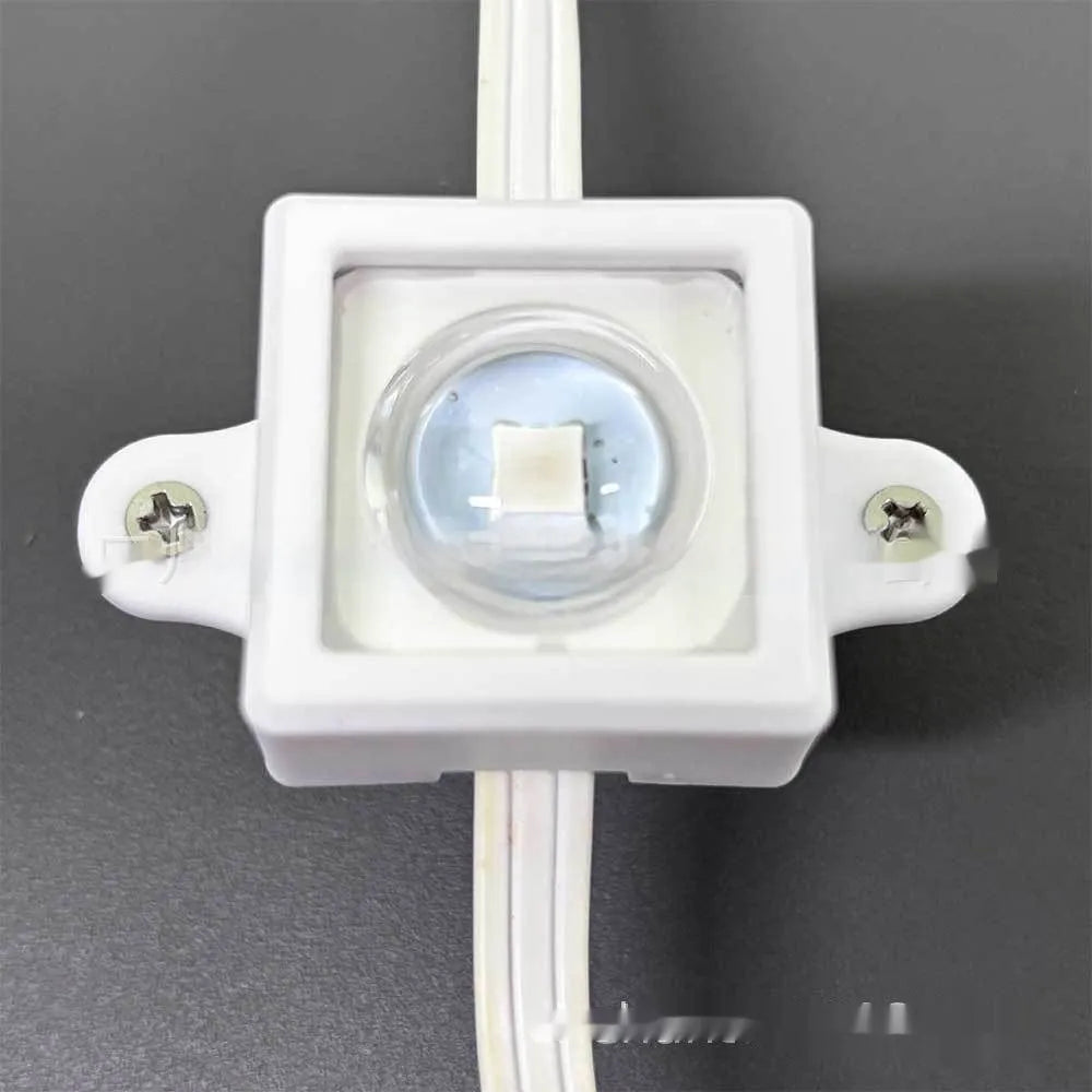 White plastic LED protective lampshade measuring 1.7cm by 6cm on a plain background.