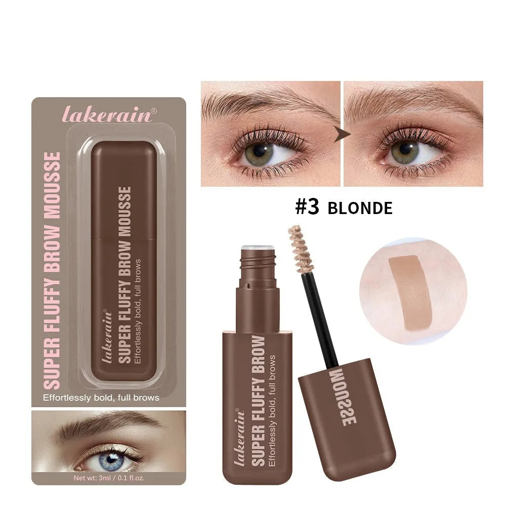 Eyebrow cream mousse for three-dimensional shaping in six colour options