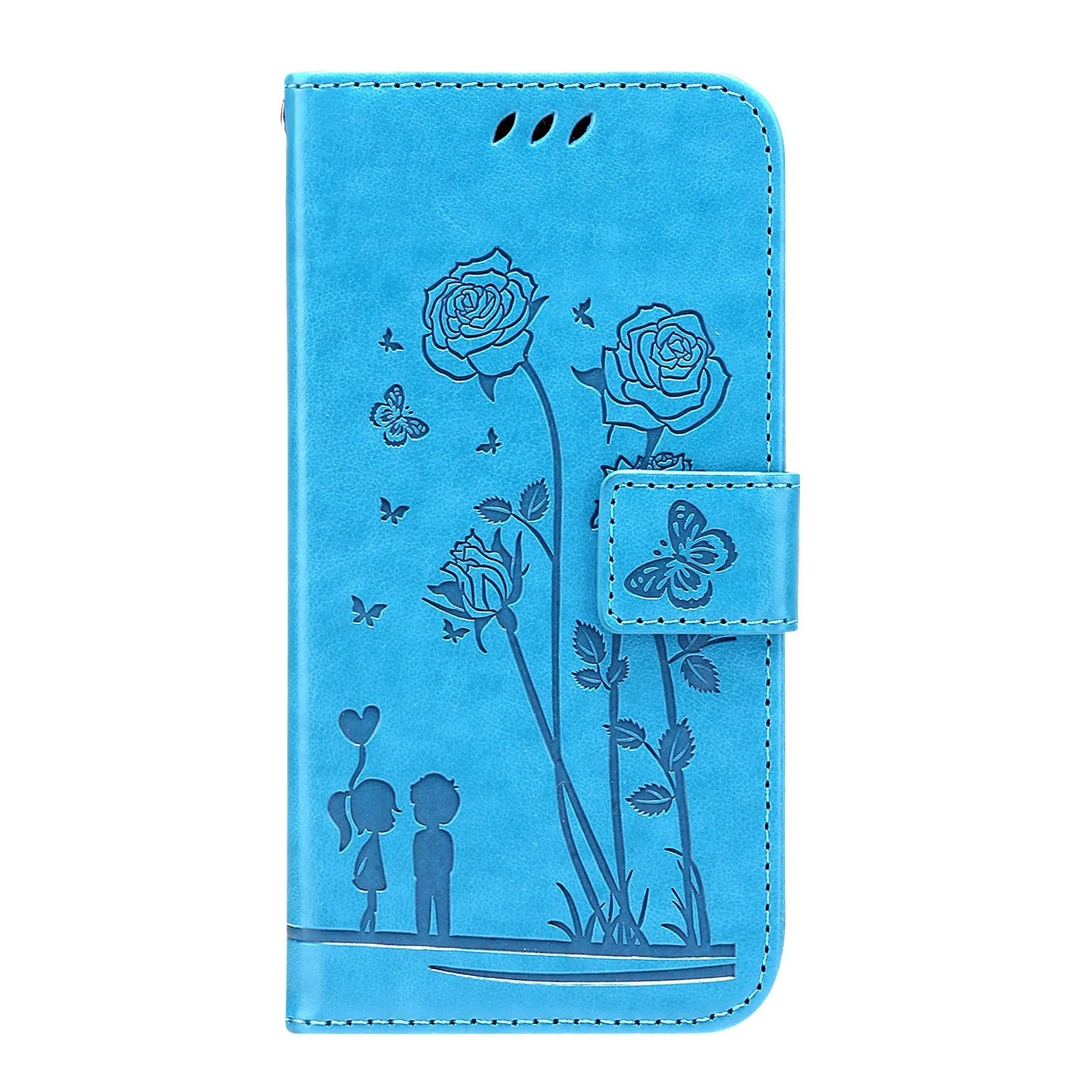 Flip mobile phone protection leather cover for Samsung S22 in gray with PU TPU construction