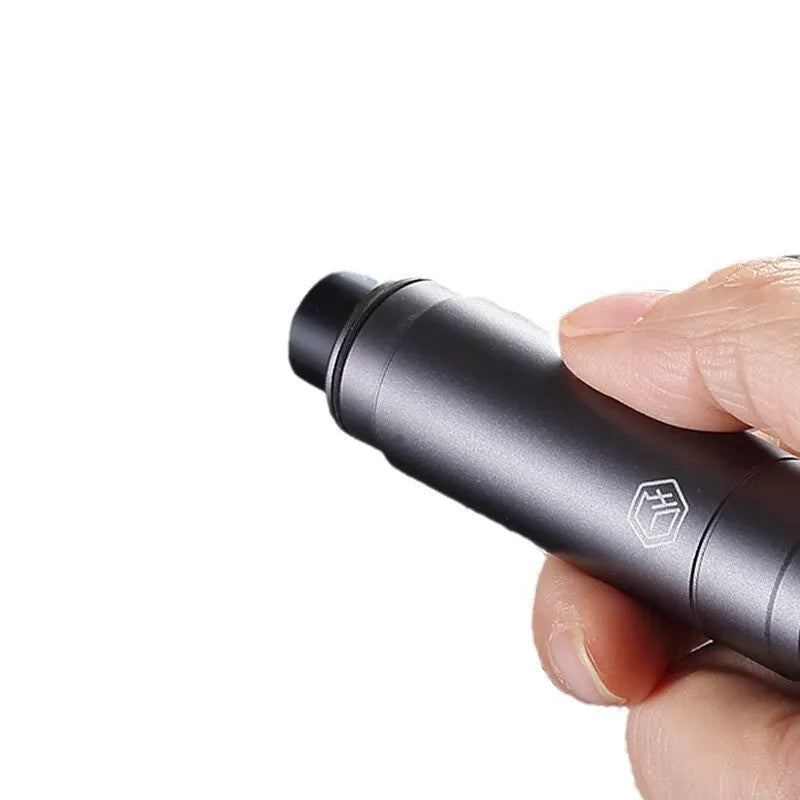Gun grey aluminium car safety hammer with bearing steel impact head for emergency window breaking