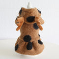 Polka dot pet clothing with elk couple pattern in four-legs and skirt styles for dogs and cats