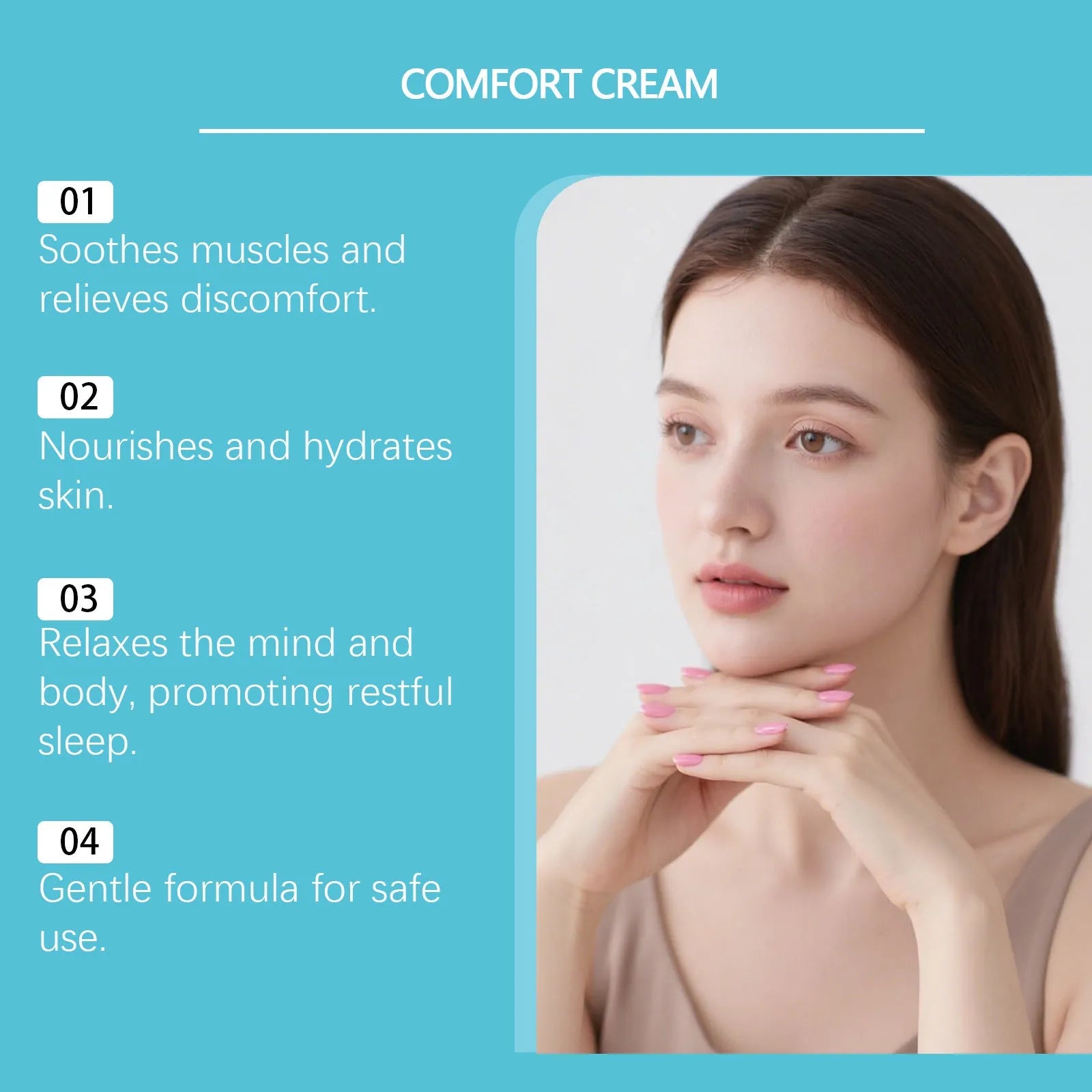 50g jar of shanjinchehua hydrating moisturising cream with compact 5.2cm packaging