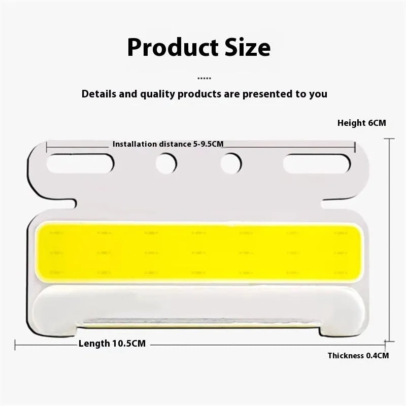 Waterproof aluminium alloy COB LED truck side marker light in red, yellow, green, blue, or white for 12V/24V vehicles