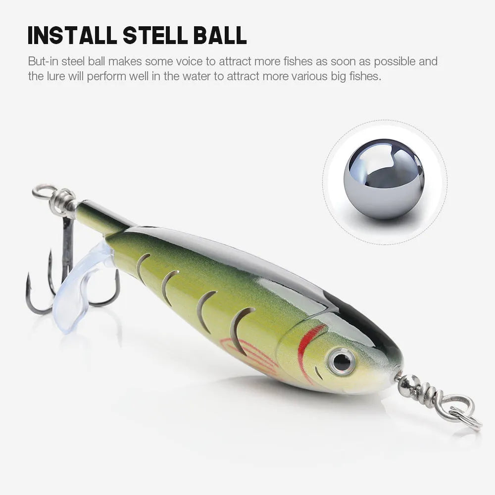 A 7.5cm long bionic soft fishing lure on a plain background, showing one of its multiple colour and style options.