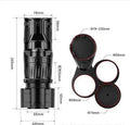 Black car cup holder with retractable base and carbon fibre pattern, shown holding a water bottle.