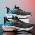 Men's low-top mesh sneaker with a rotating buckle closure on the side, shown in a two-tone colour combination.
