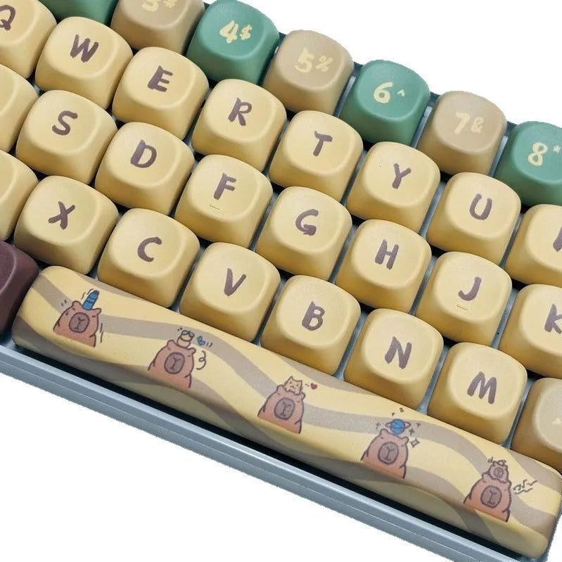 Capabala MOA mechanical keyboard keycap set with 130 ABS keys in Girl-height profile.