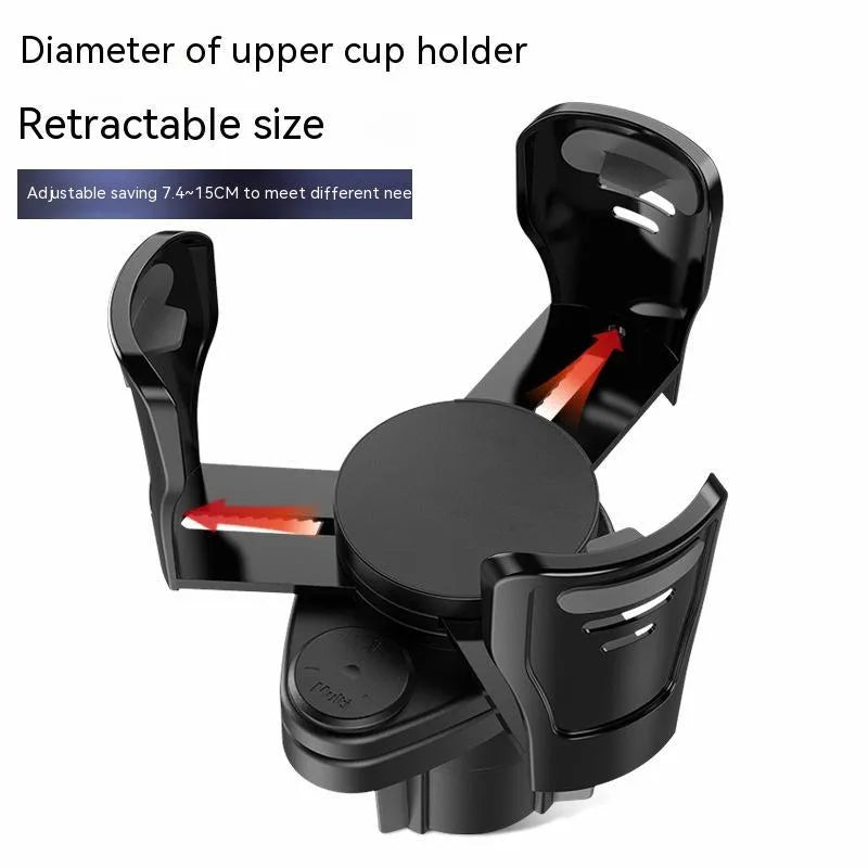 Car cup holder modification with carbon fibre matte finish for vehicle console storage