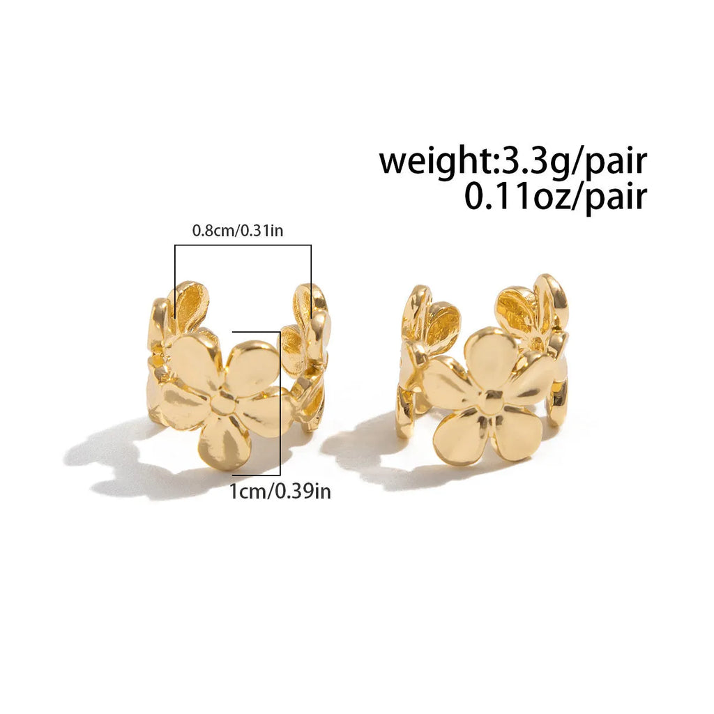 Gold electroplated women's earrings with starfish and conch beach-themed animal zodiac modelling
