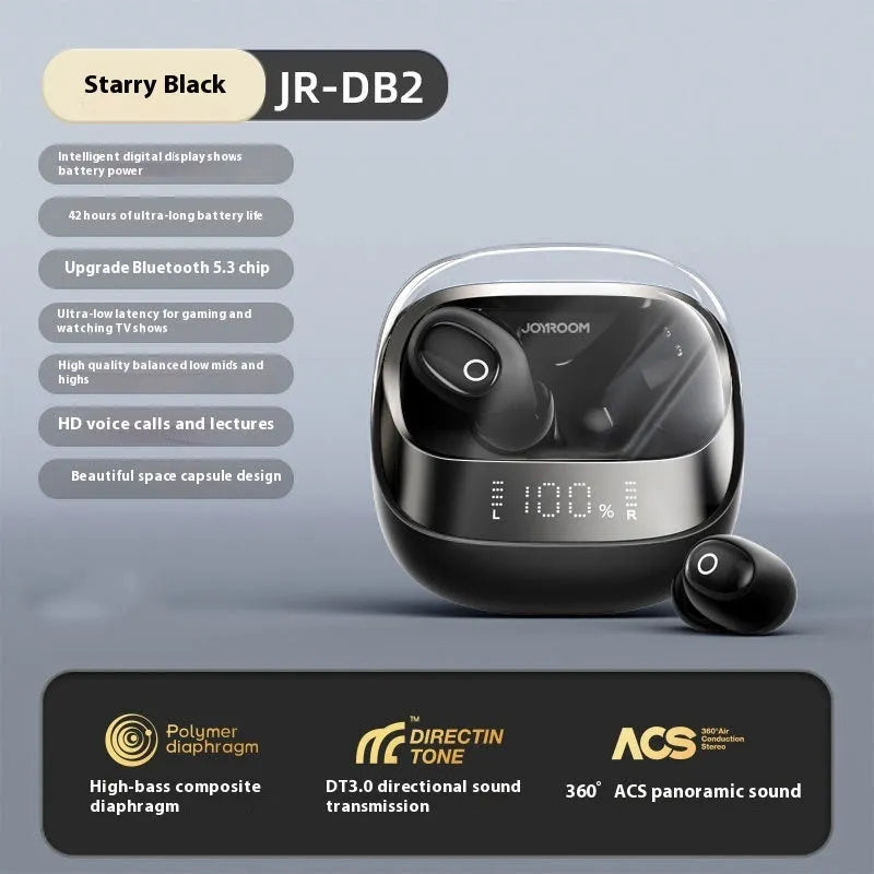 Wireless Bluetooth in-ear headphones in Dawn White colour with charging case