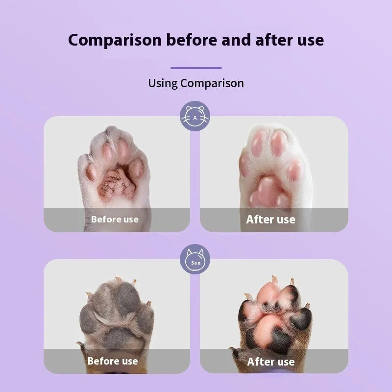 40g container of pet foot moisturising cream with Brazil palm wax for cat and dog paw care