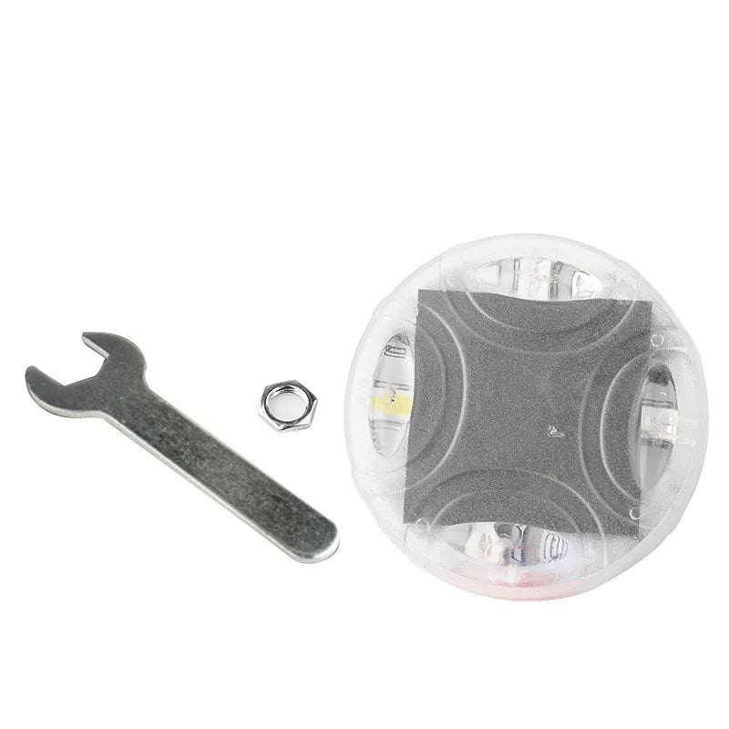 Solar LED hub decorative lights for vehicle wheels with colourful flashing display