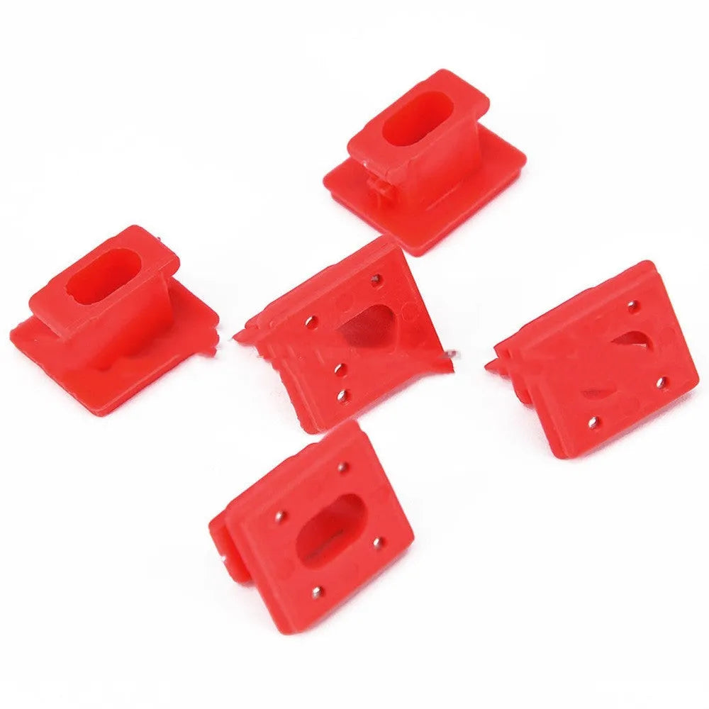 Pack of 10 black plastic BMW interior trim panel snap clip fasteners.