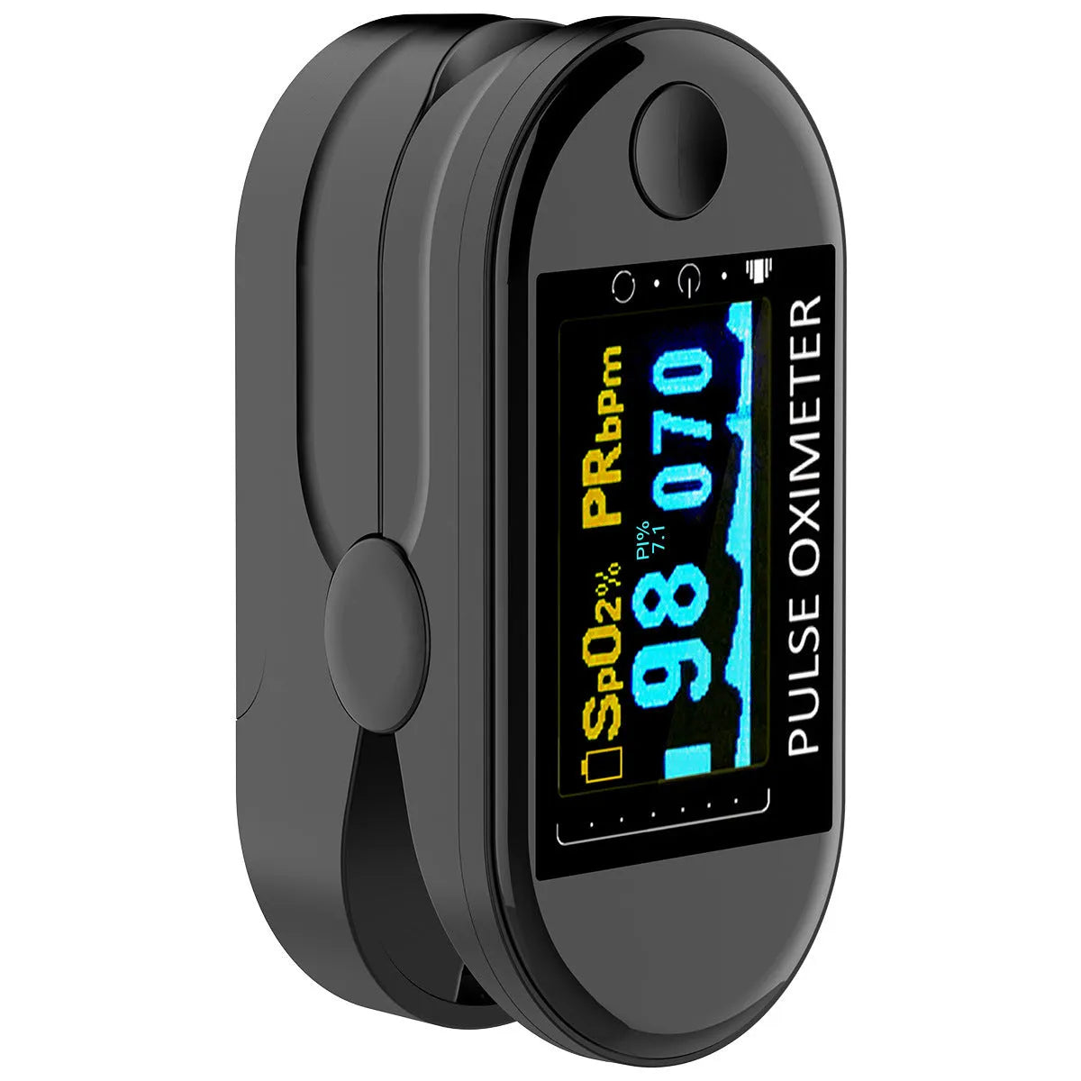 Fingertip pulse oximeter H6 H8 battery powered plastic monitor for oxygen saturation