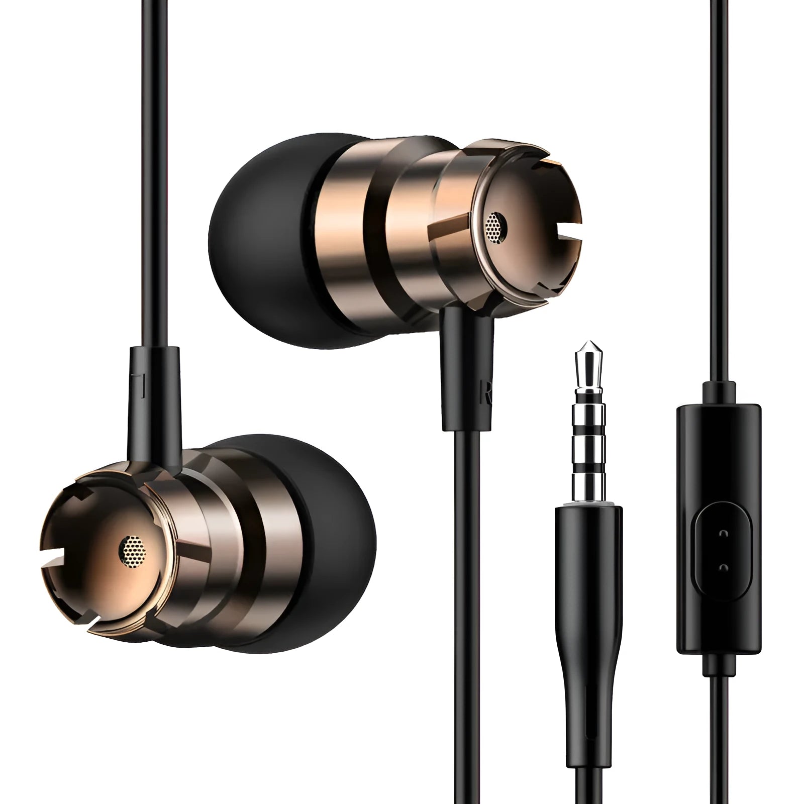 Turbo in-ear headphones with 3.5mm straight plug in multiple colour options