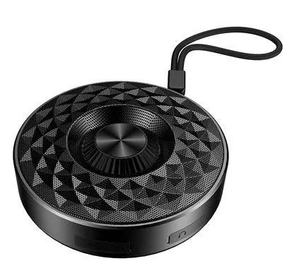 Mini Bluetooth wireless sound box speaker in black, orange, or silvery white colour