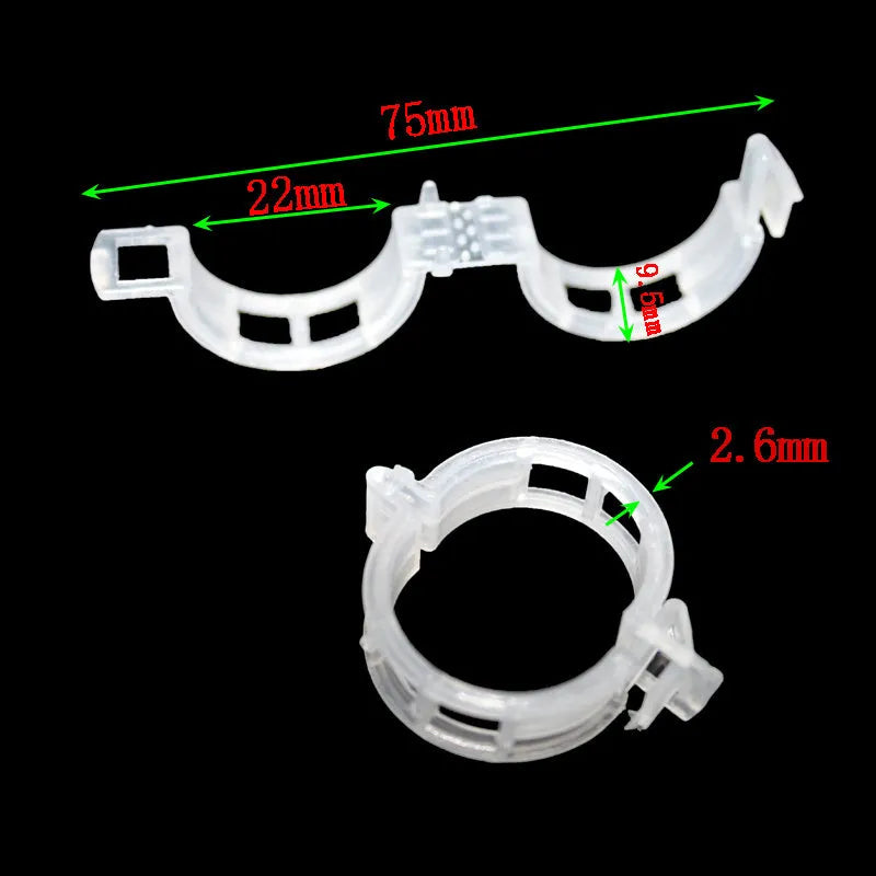 Plastic plant grafting clips pack of 50 pieces for tomato and garden plant support