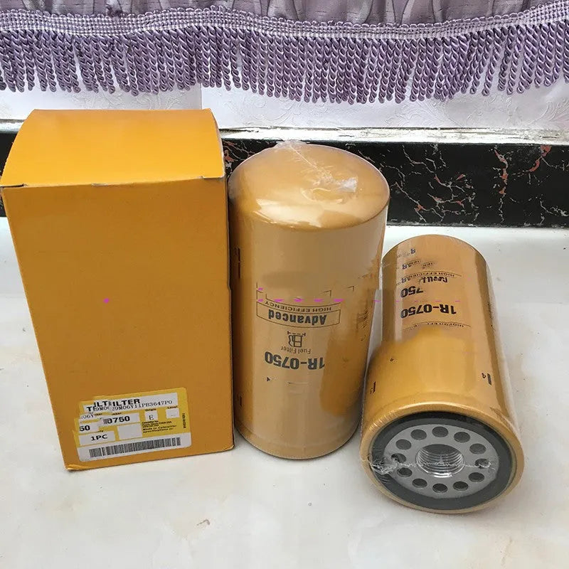 1R-0750 fuel filter element with specialist filter paper construction