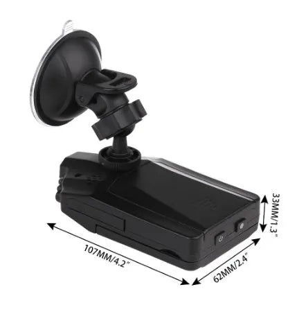 H198 car DVR dash camera with infrared night vision and 2.4-inch screen