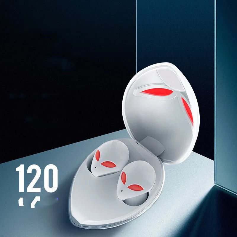 Creative Outer T8 Starman alien design Bluetooth wireless earphones in black or white with LED lights