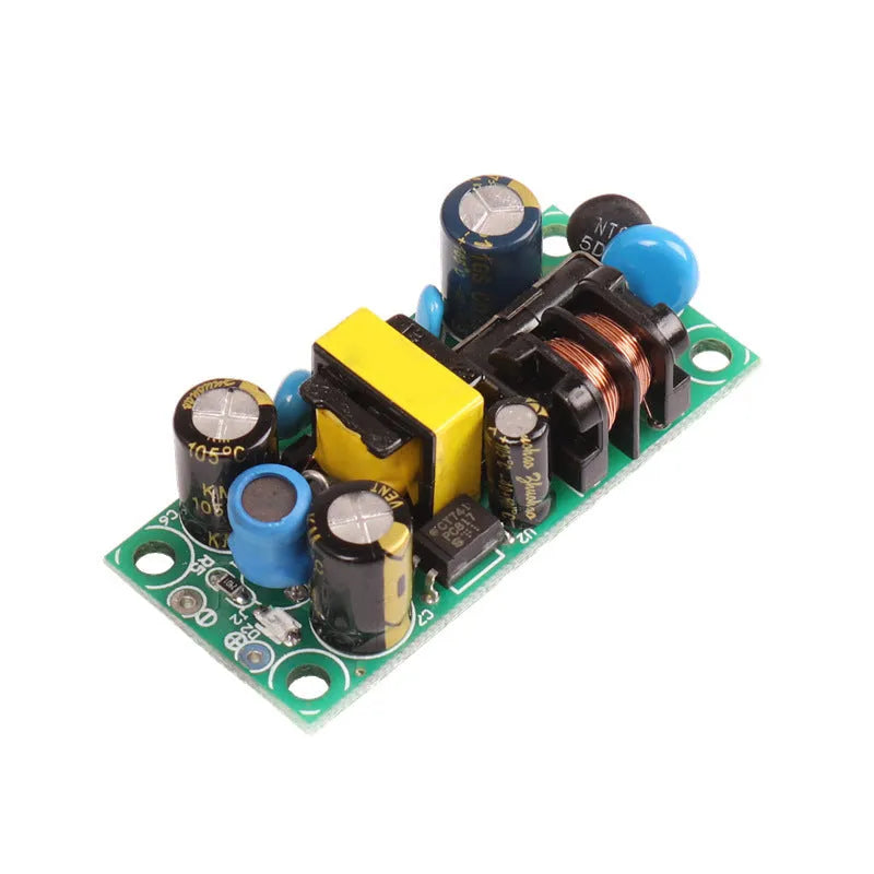YS-U5S metal switching power supply board module with terminal blocks for AC input and DC output.