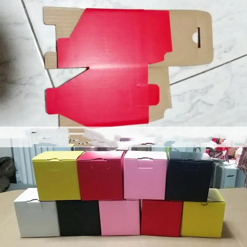 Square packaging box carton with three-floor internal structure and B corrugated cardboard construction