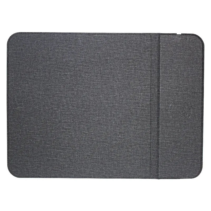 Foldable cloth phone holder wireless charging pad for smartphones on a desk